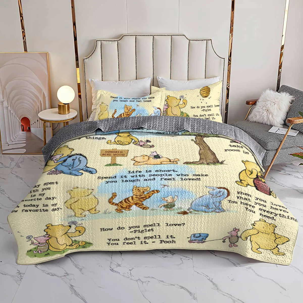 All Season Quilt 3-Piece Set Classic Honey Bear Wisdom