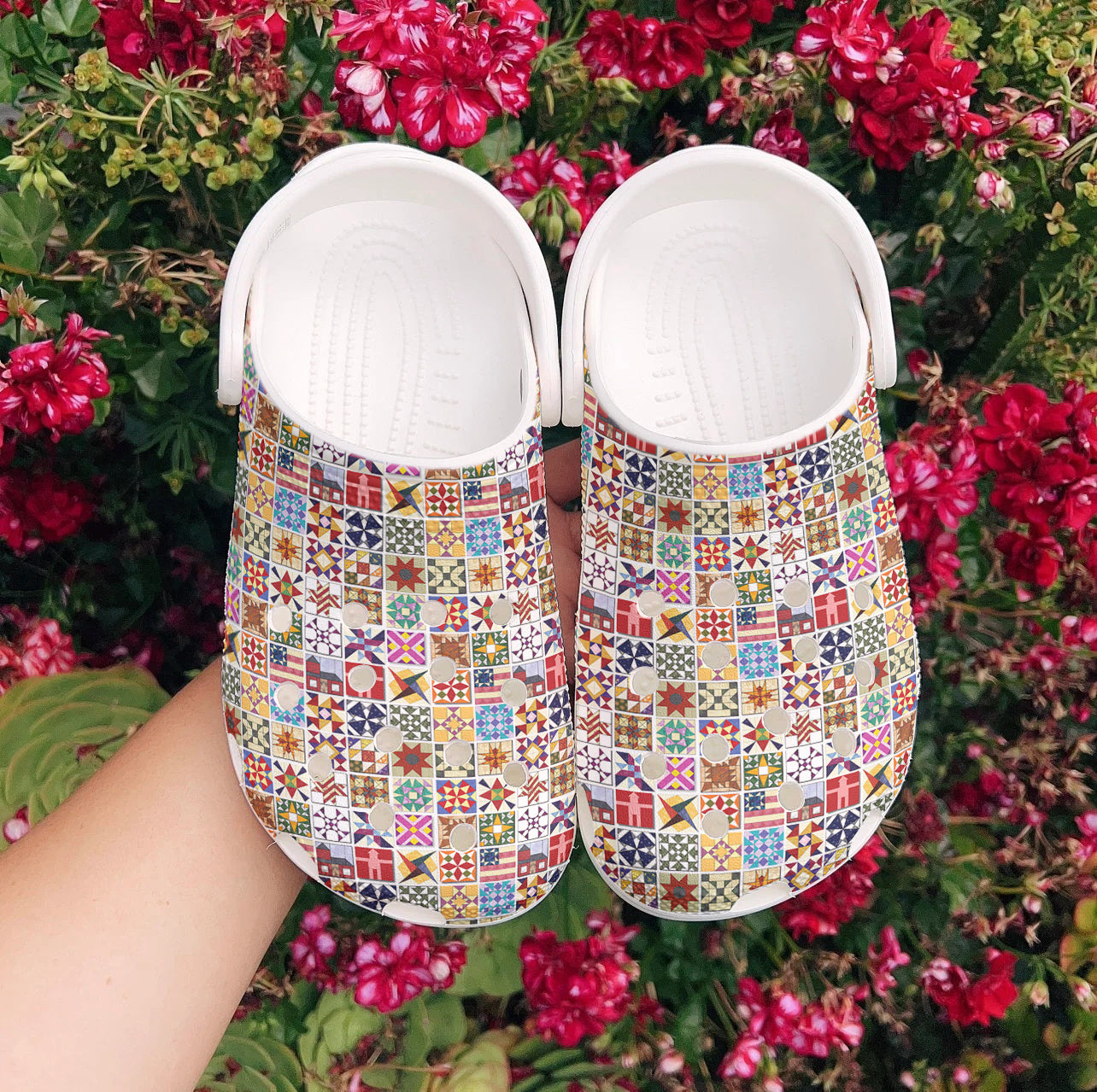 Sewing Lover Graphic Clogs Quilt Blocks