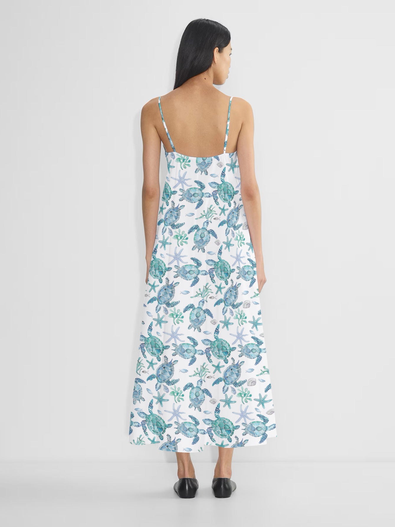 Sea Turtle Maxi Dress Tide Turtles