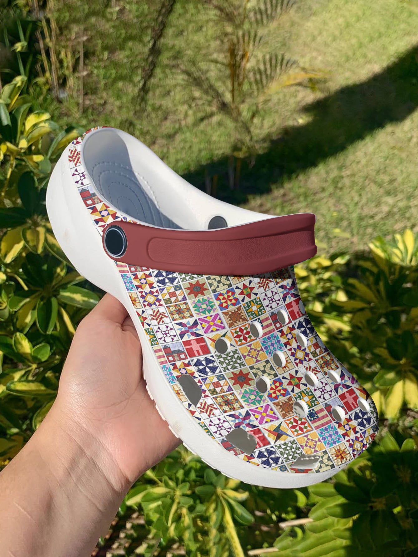Sewing Lover Graphic Clogs Quilt Blocks