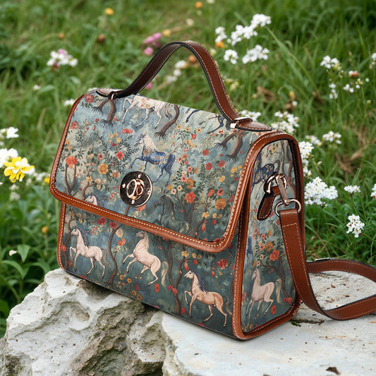 Horse Lover Satchel Handbag Mystical Steeds