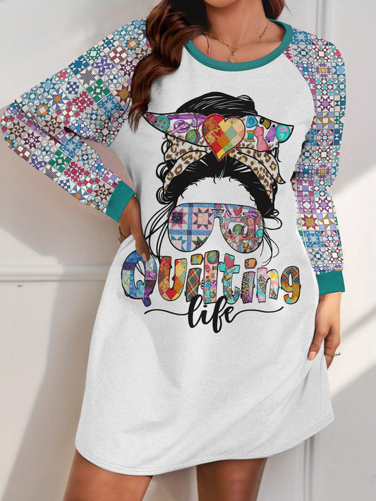 Sewing Lover Raglan Dress Quilting Life Quilt Blocks