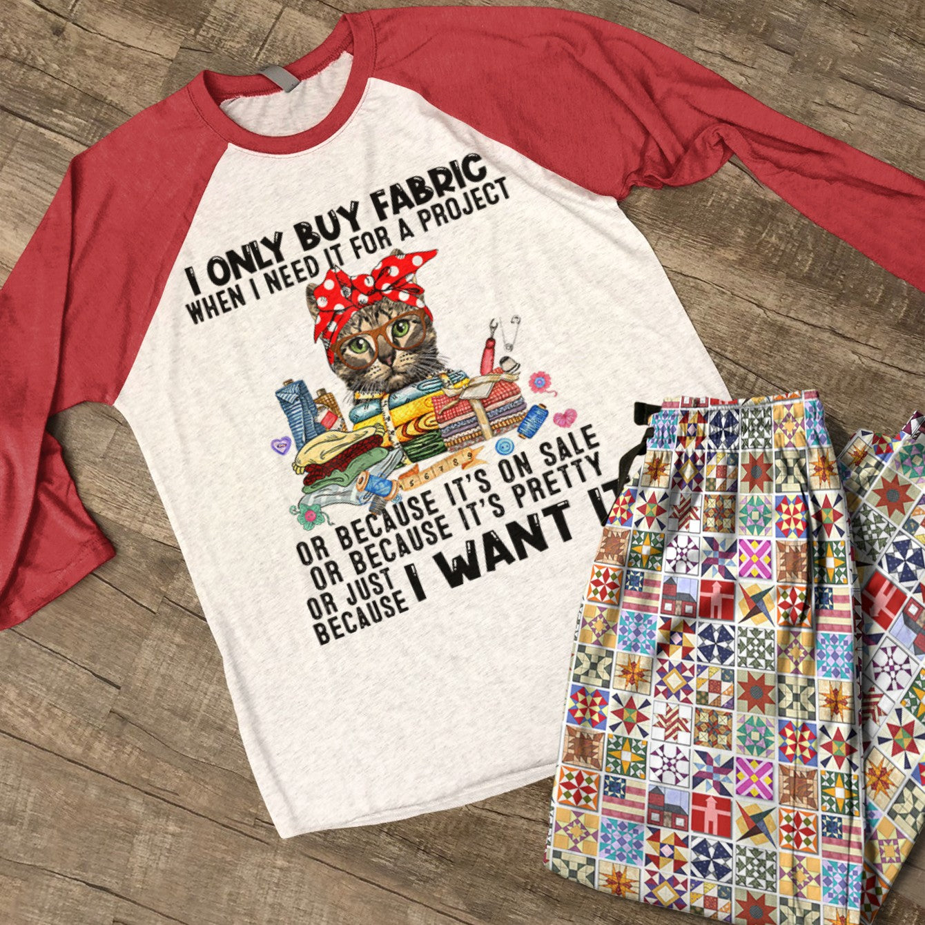 Sewing Lover Raglan Lounge Pajamas I Only Buy Fabric When