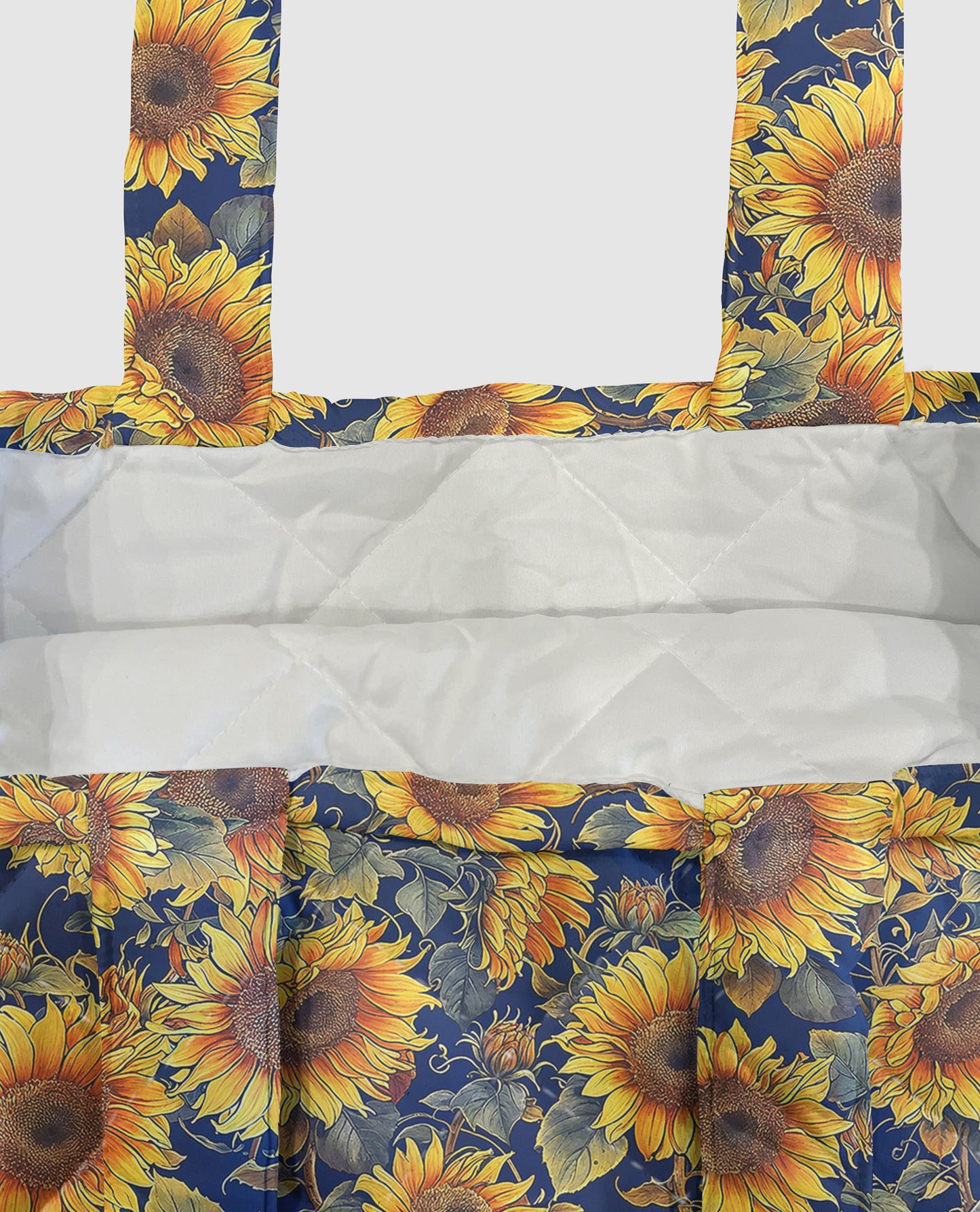 Sunflower Quilted Tote Bag Gorgeous Flowers