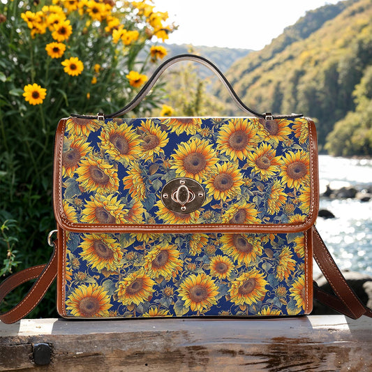 Sunflower Satchel Handbag Gorgeous Sunflowers