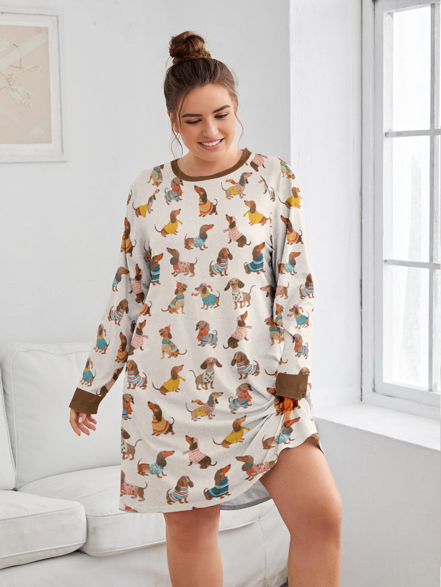Dachshund Lover Raglan Dress Fashion Wieners