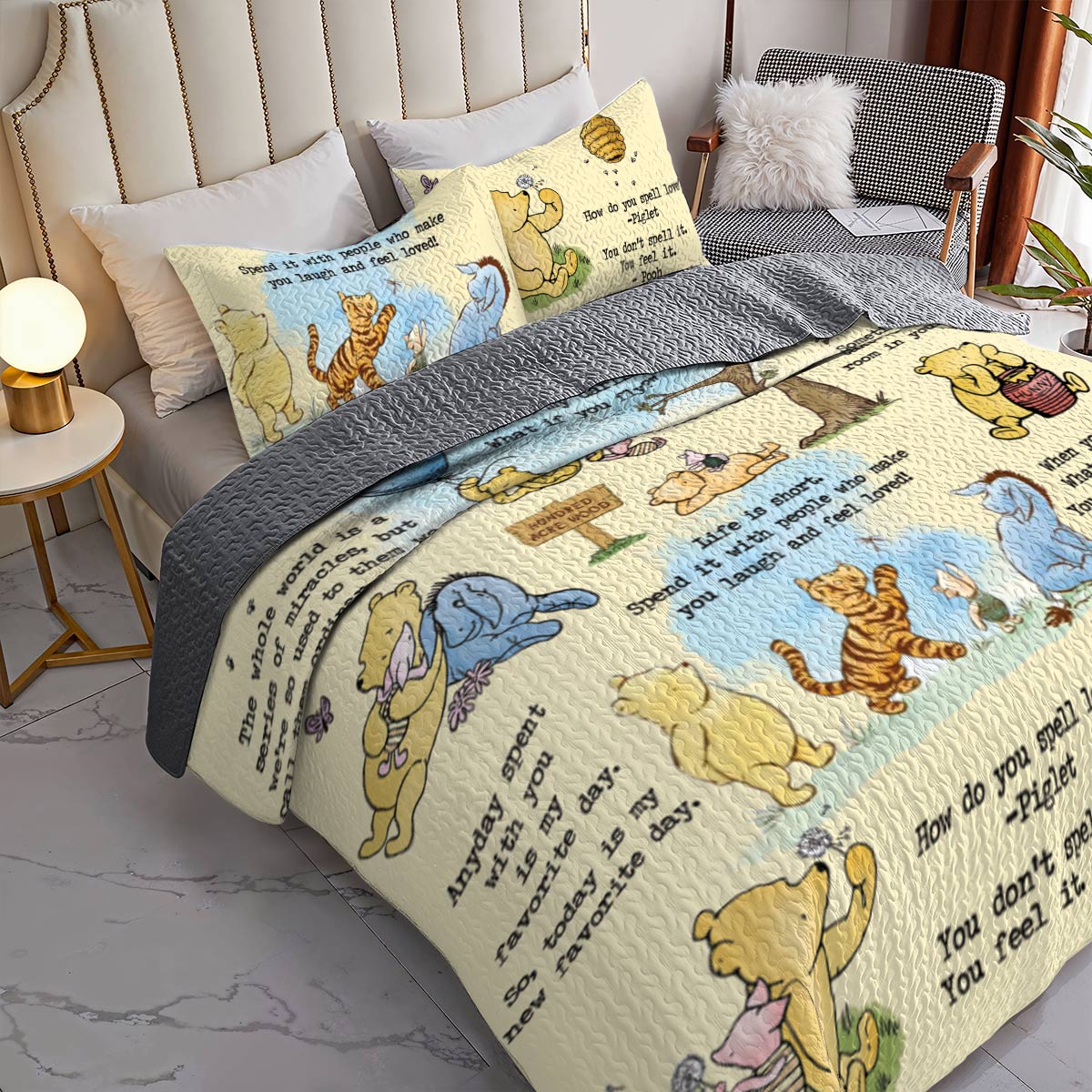 All Season Quilt 3-Piece Set Classic Honey Bear Wisdom
