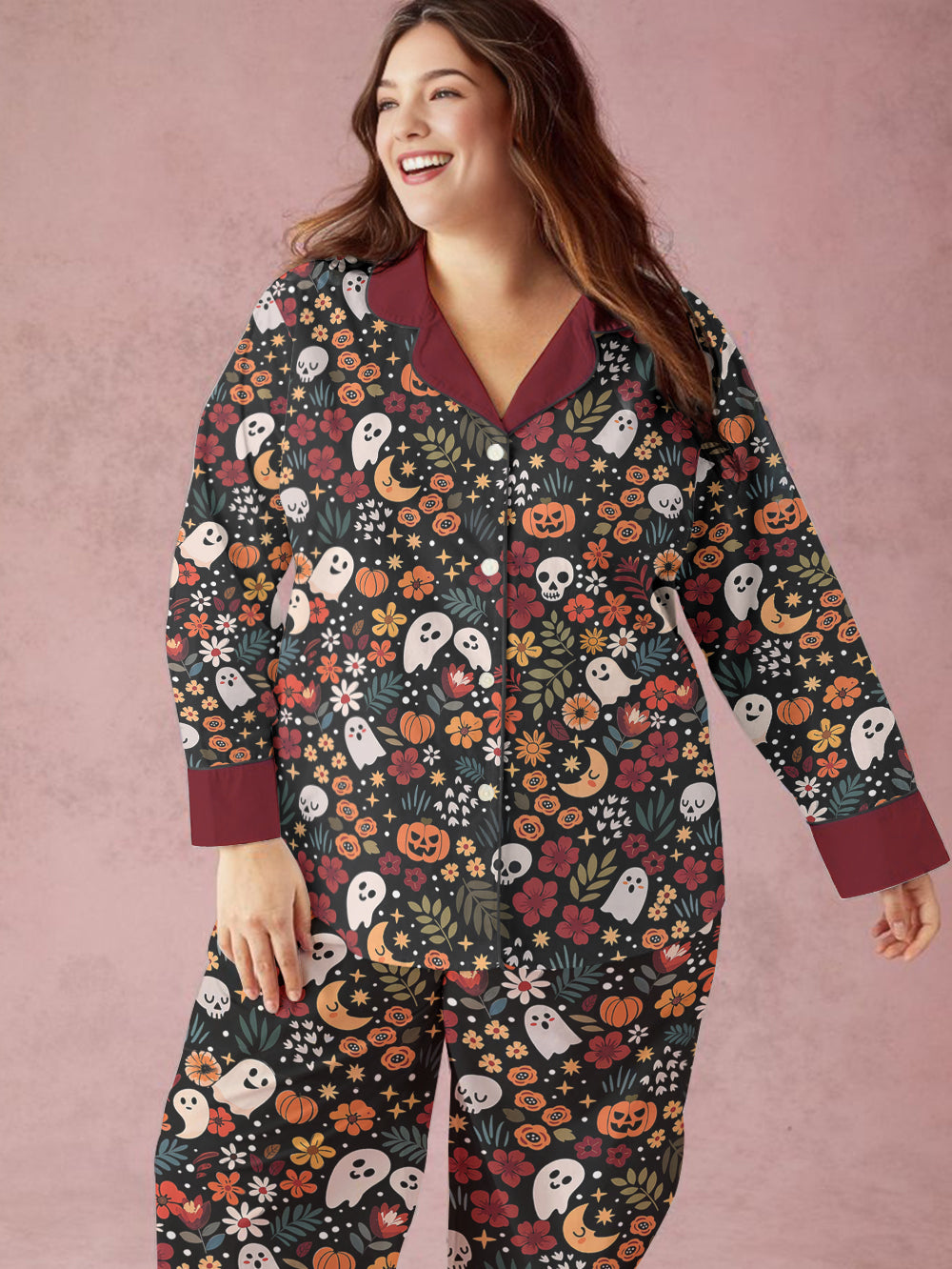 Halloween Classic Pajama Set Spooky Chic