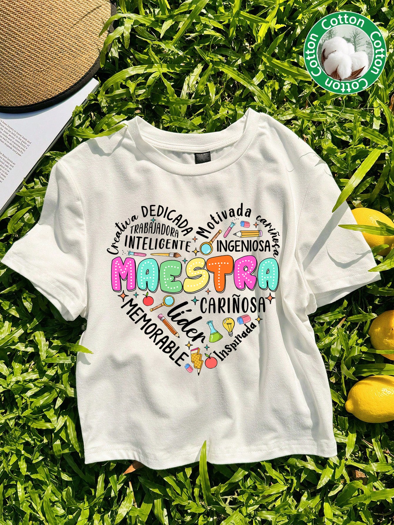 Spanish Teacher Graphic Tee Maestra’s Heart