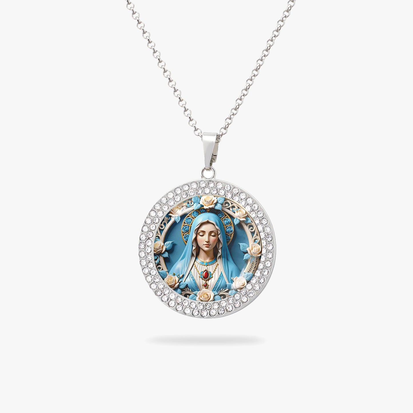 Blessed Virgin Mary Pendant Necklace