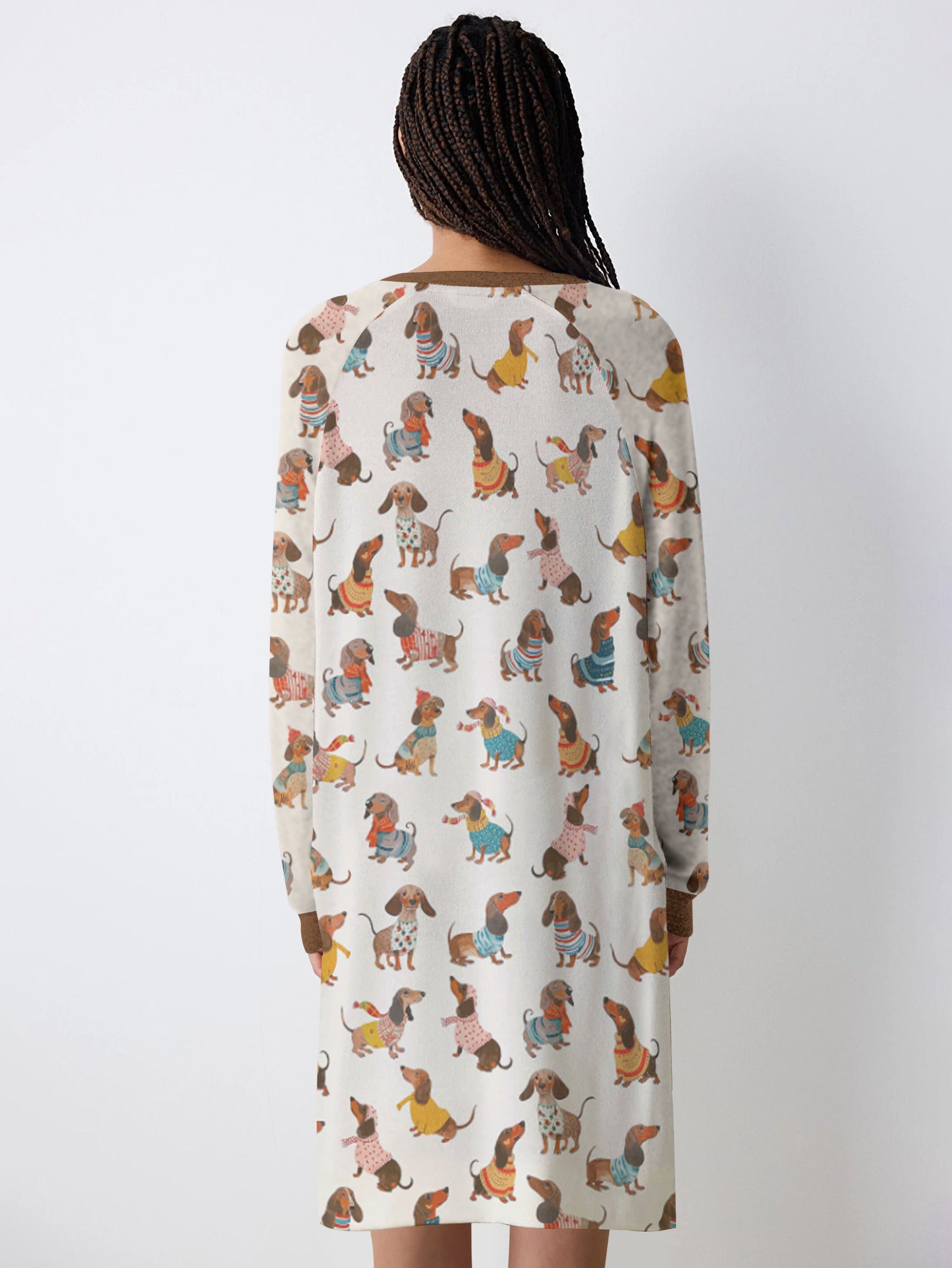 Dachshund Lover Raglan Dress Fashion Wieners