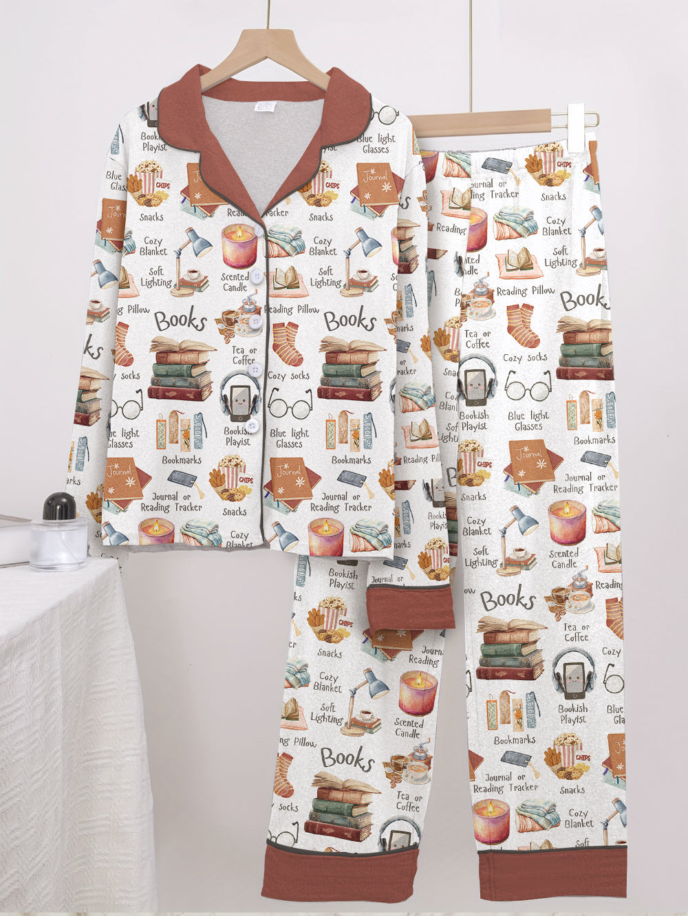 Book Lover Pajama Set Bookworm's Comfort Kit