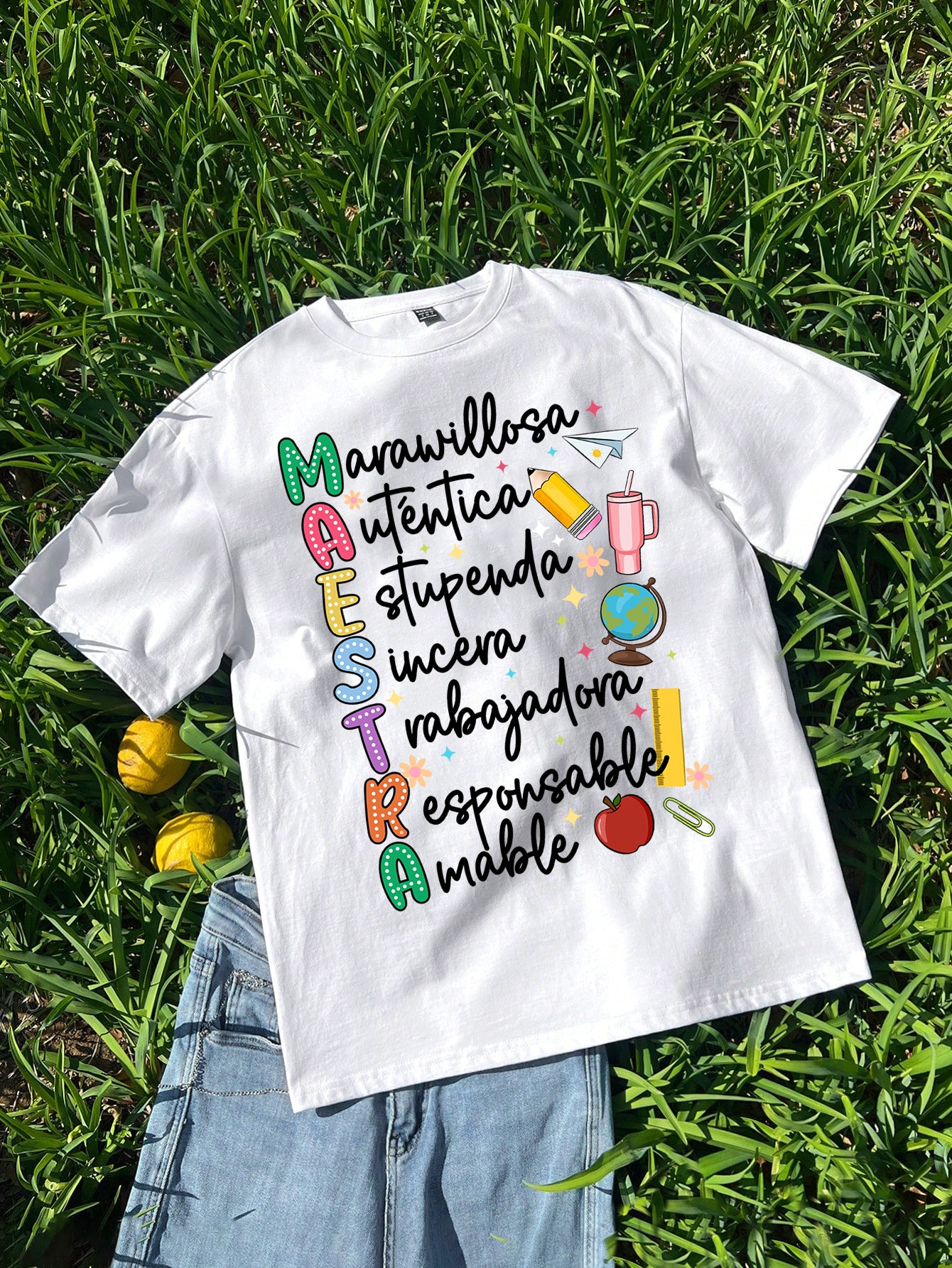Spanish Teacher Graphic Tee Proud Maestra