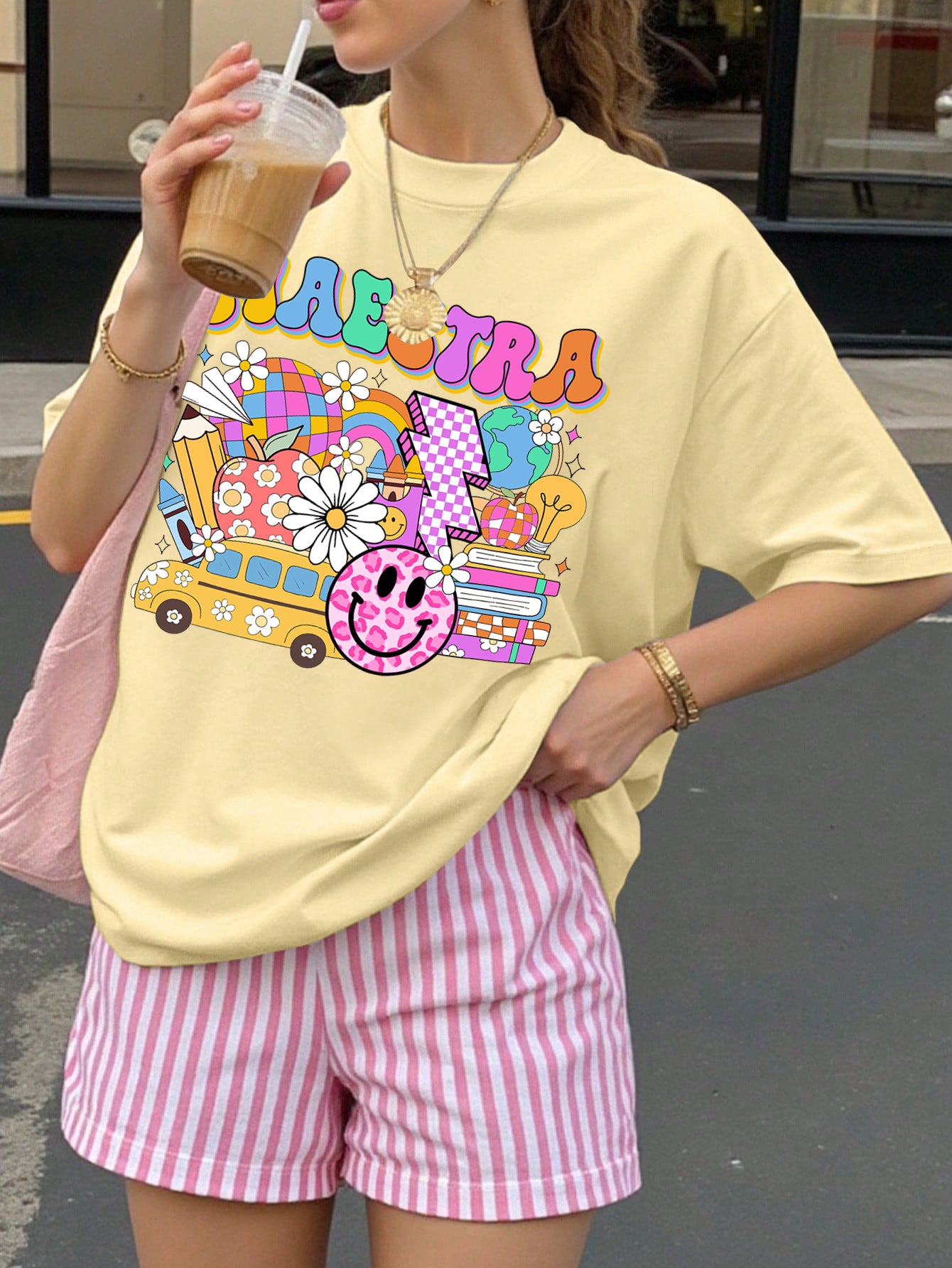 Spanish Teacher Graphic Tee Retro Maestra