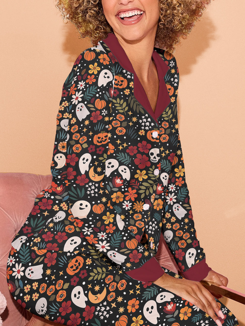 Halloween Classic Pajama Set Spooky Chic