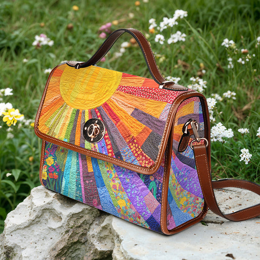 Hippie Satchel Handbag Cheerful Sunshine