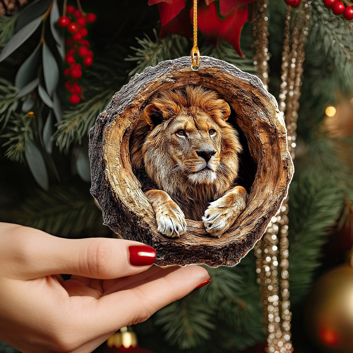 God 2D Acrylic Ornament The Lion Of Judah
