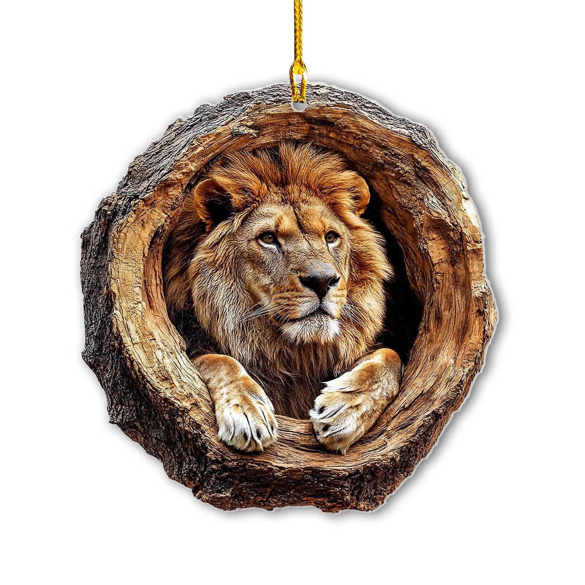 God 2D Acrylic Ornament The Lion Of Judah