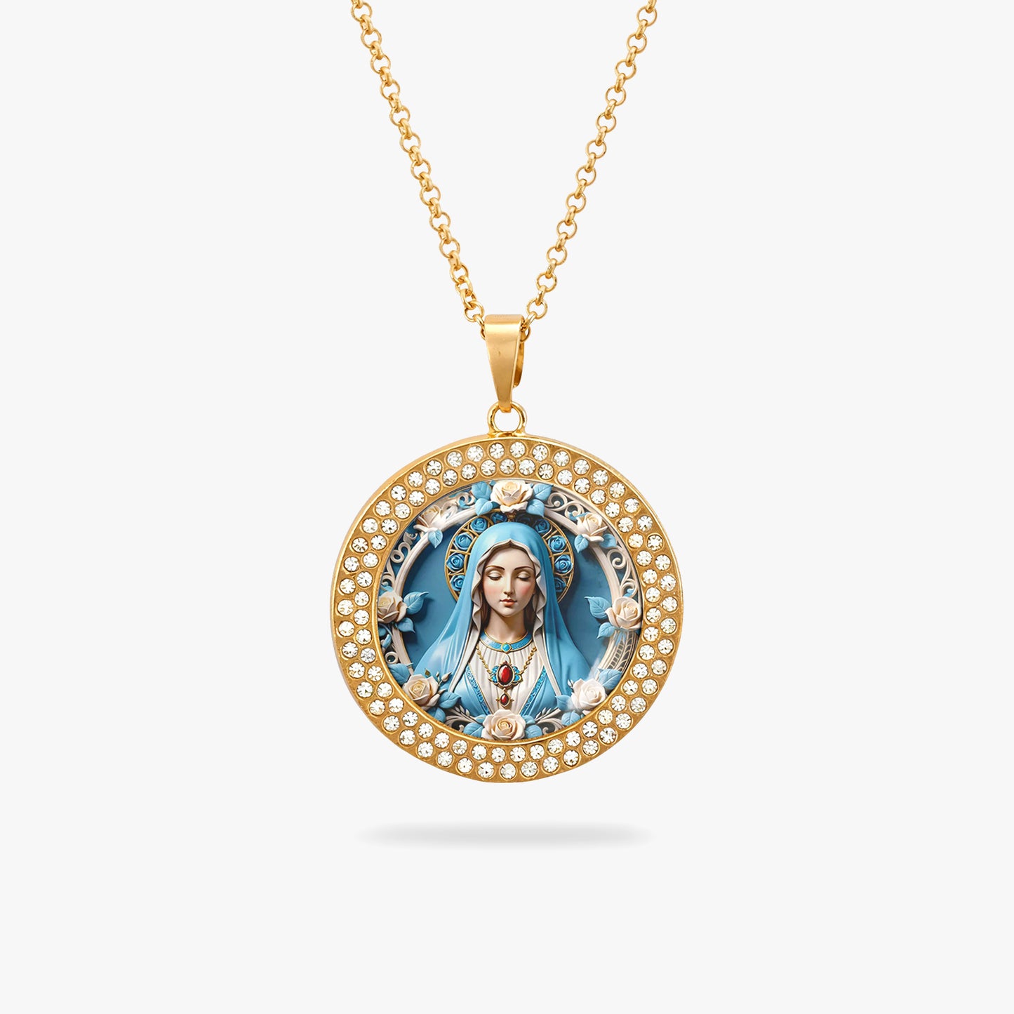 Blessed Virgin Mary Pendant Necklace