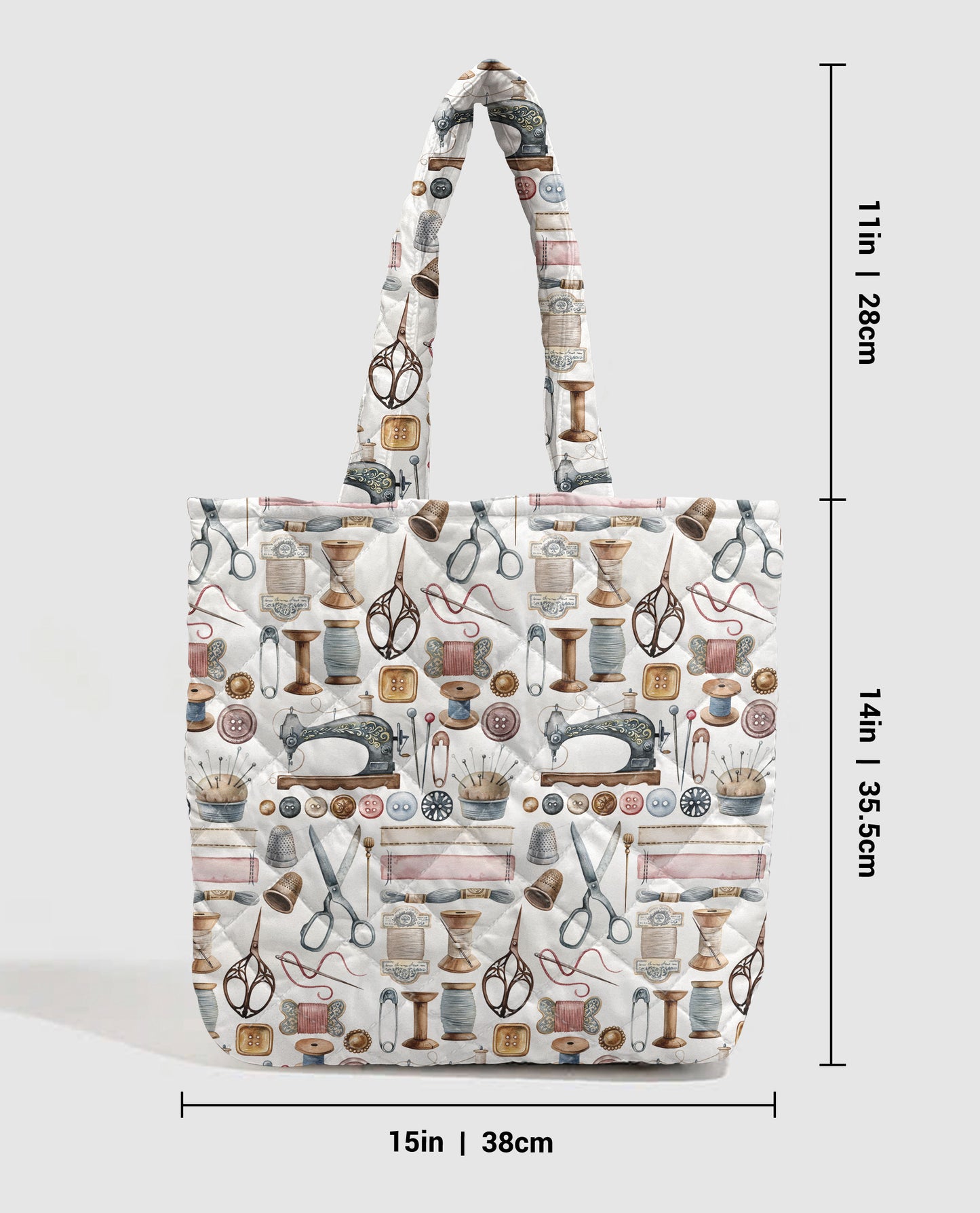 Sewing Lover Quilted Tote Bag Quilting Essentials