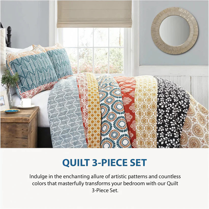 All Season Quilt 3-Piece Set Nocturne Of Cats