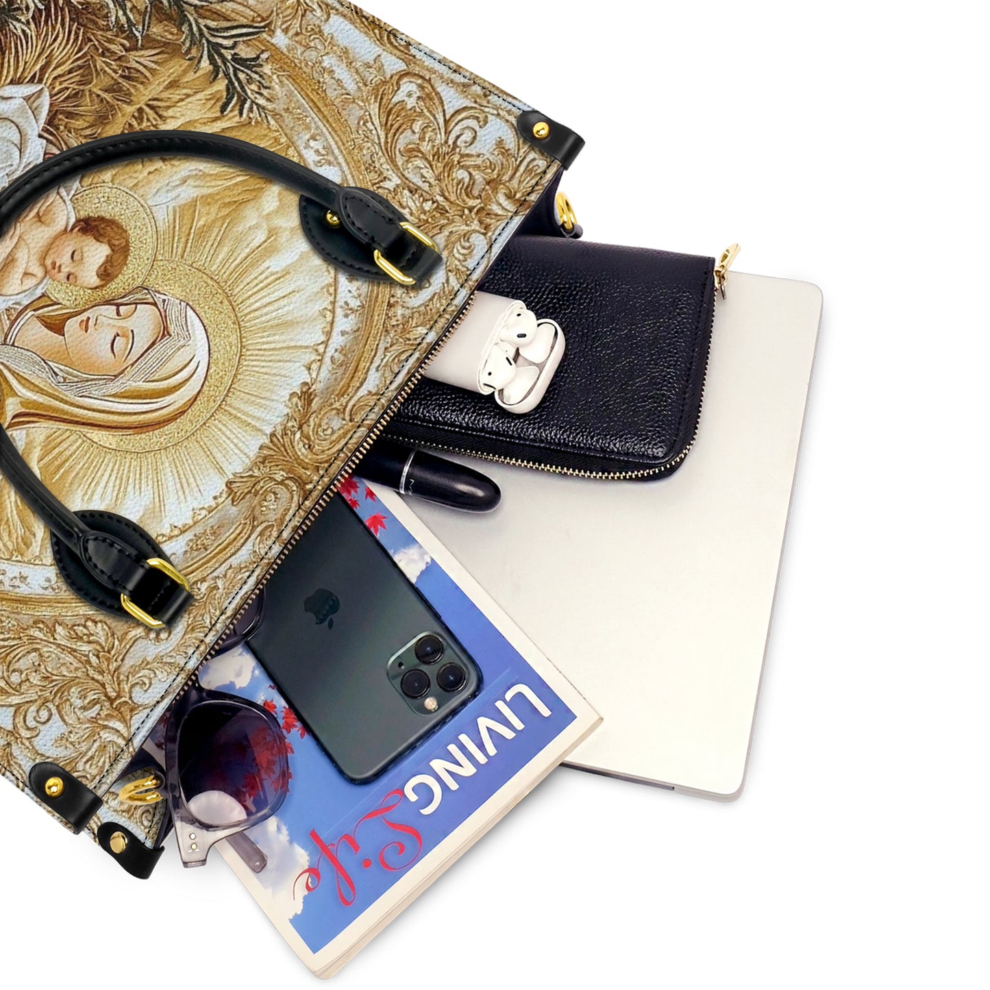 Faith Leather Bag 2D Print Eternal Grace Divine Love