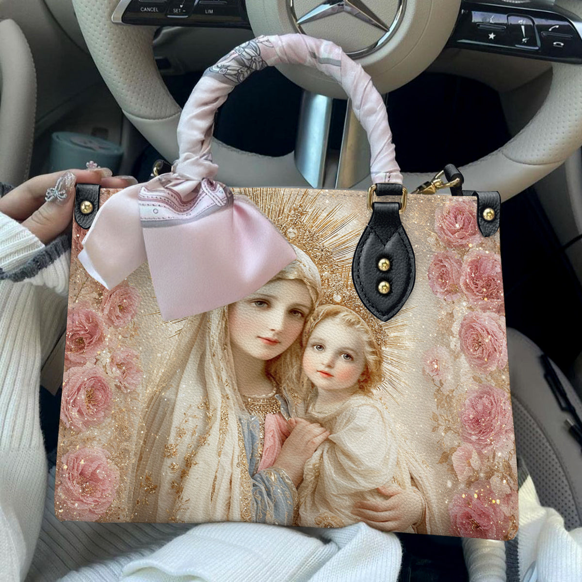 Faith Leather Bag Blessed Golden Grace