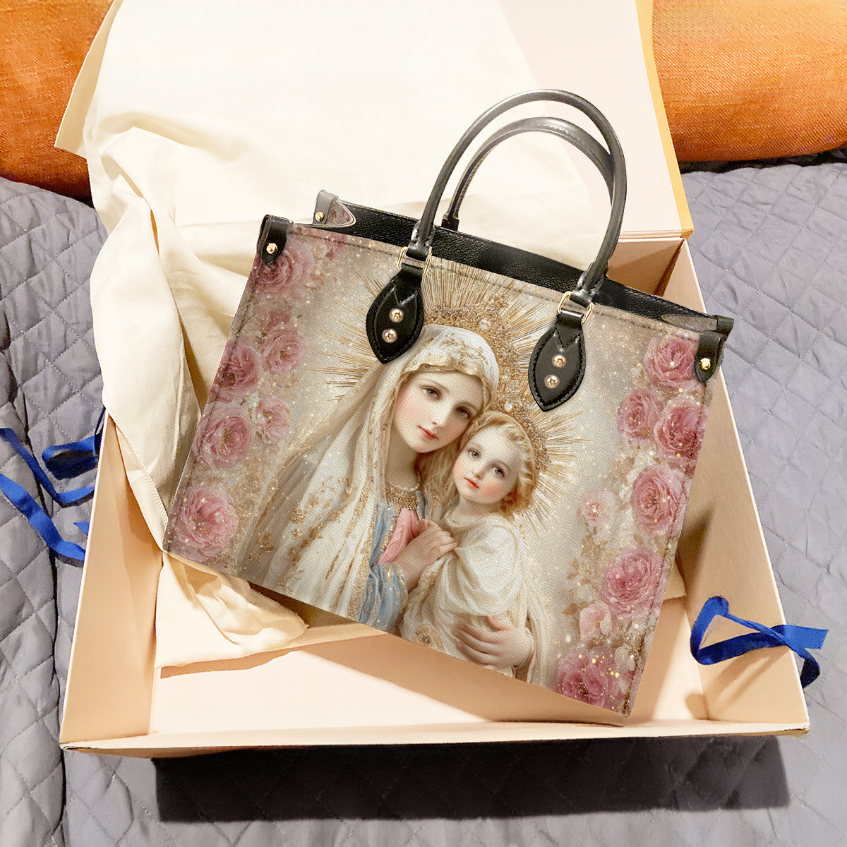 Faith Leather Bag Blessed Golden Grace