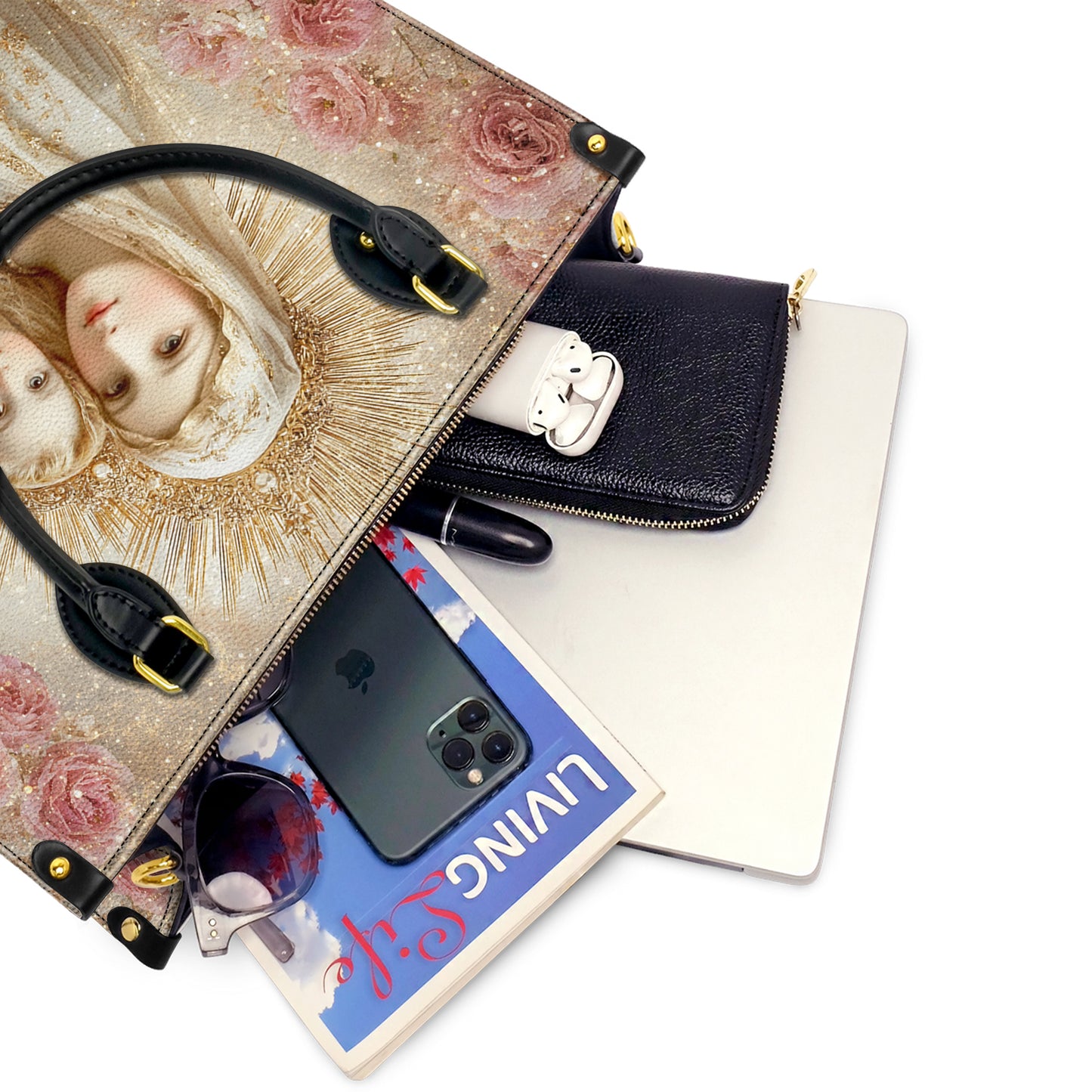 Faith Leather Bag Blessed Golden Grace