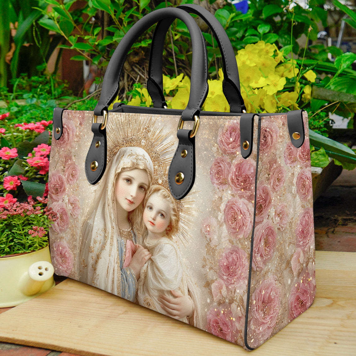 Faith Leather Bag Blessed Golden Grace