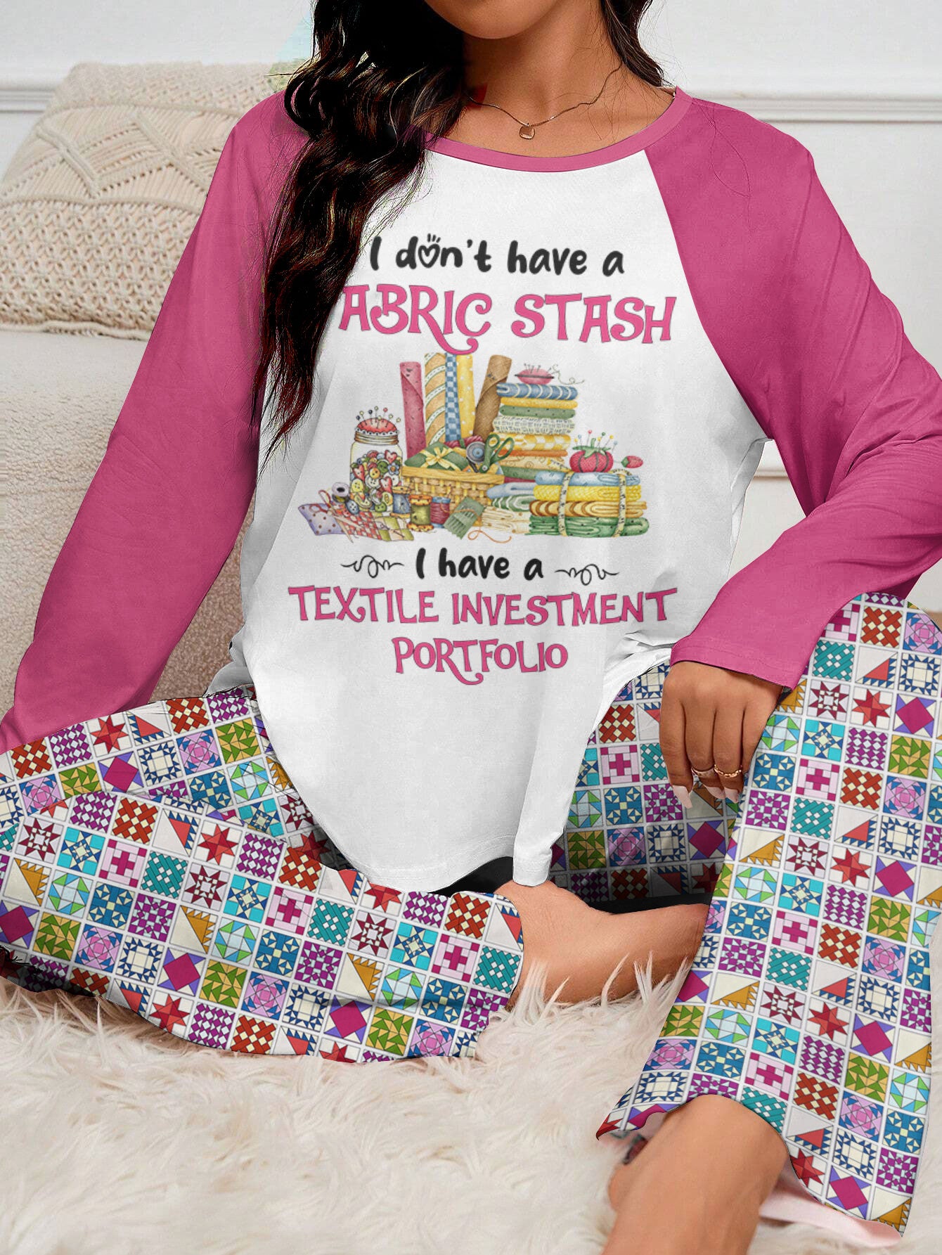 Sewing Lover Raglan Lounge Pajamas Textile Investment Portfolio
