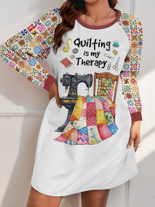 Sewing Lover Raglan Dress Quilting Is My Therapy Quilt Blocks