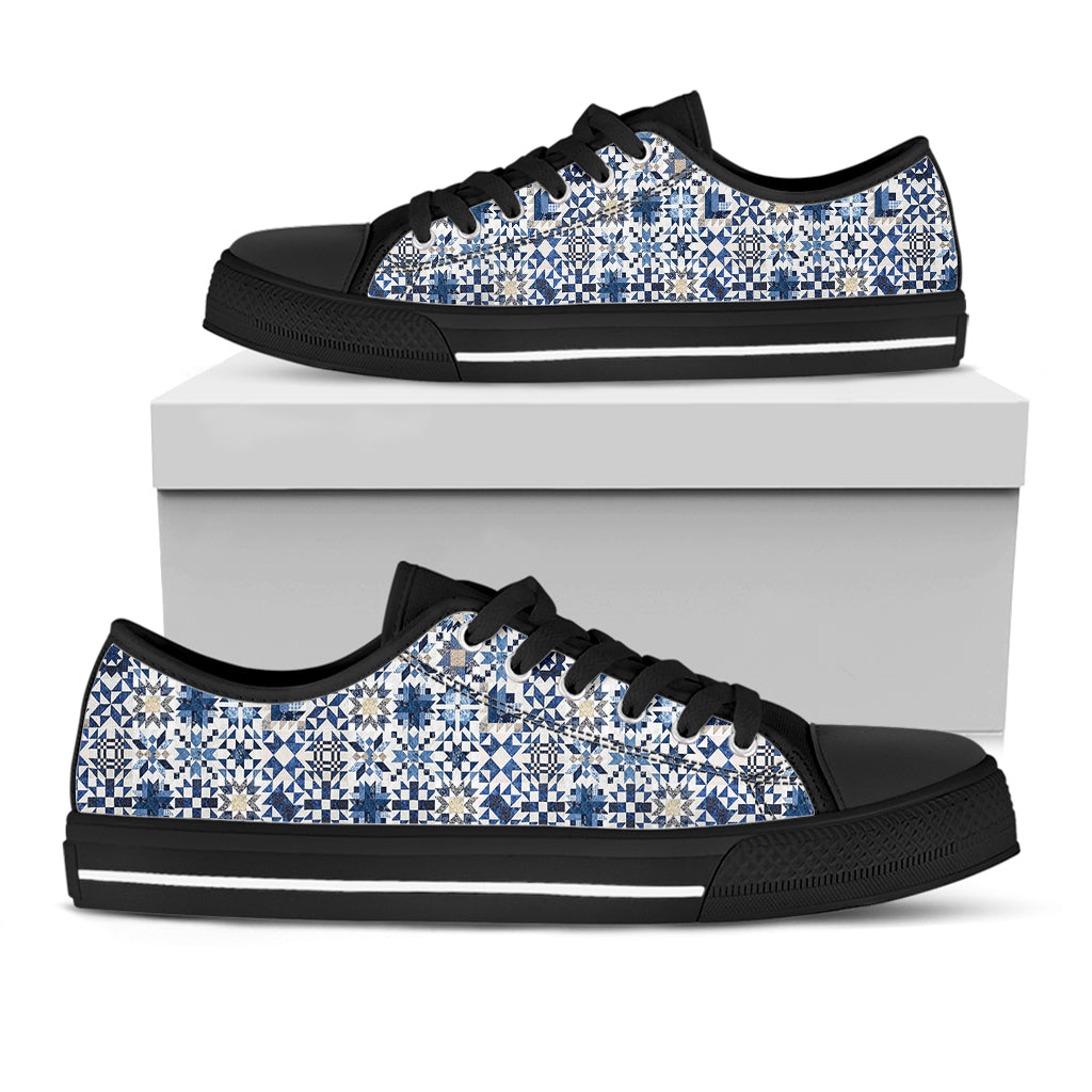 Sewing Lover Women's Low Top Shoes Bluetessera Blocks