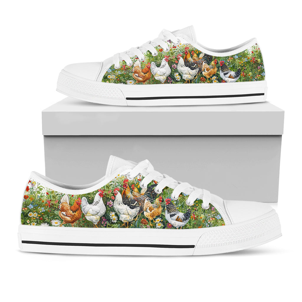 Chicken Women's Low Top Shoes Elegant Chicken