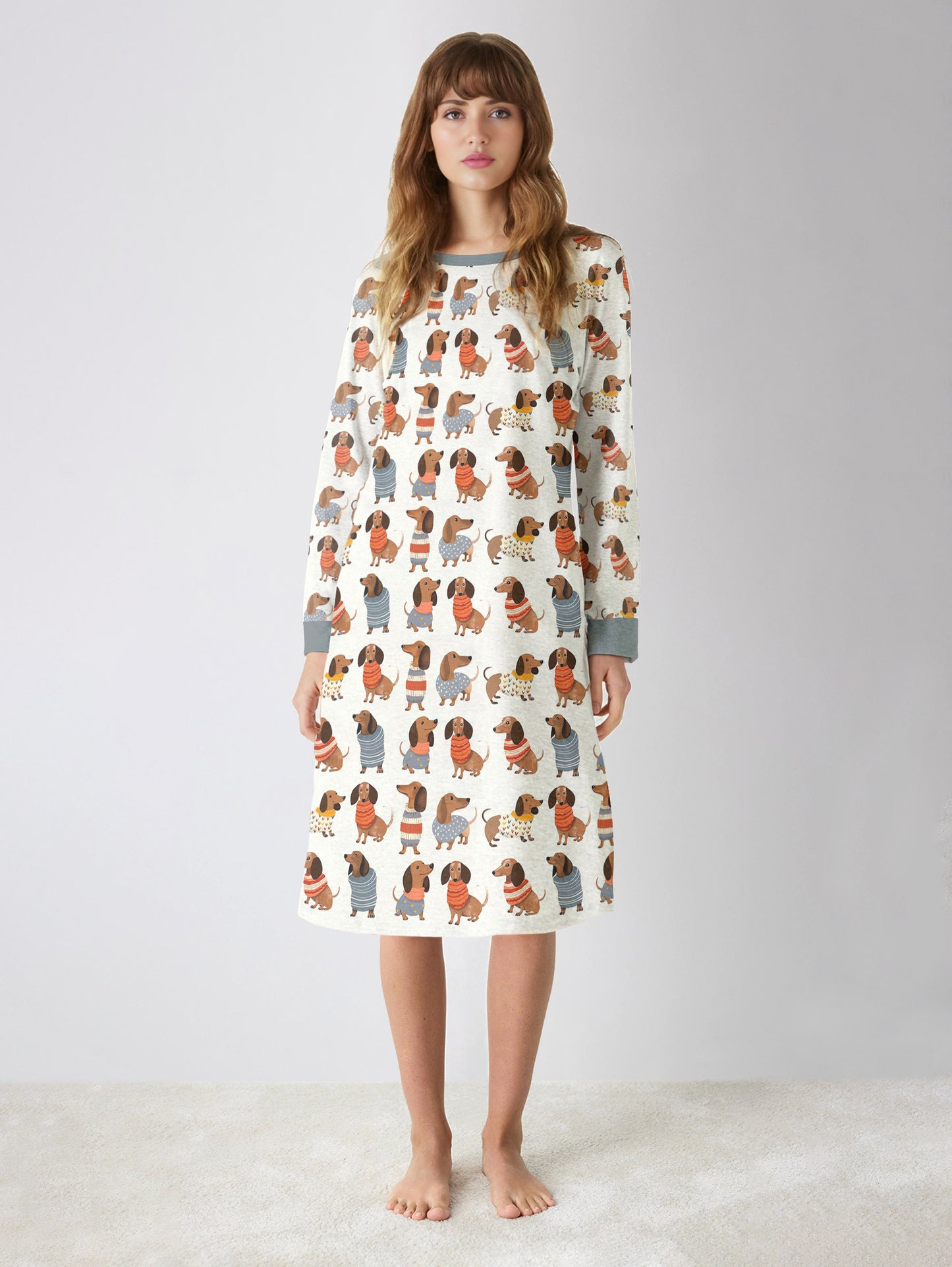 Dachshund Lover Raglan Dress Dapper Dachshunds