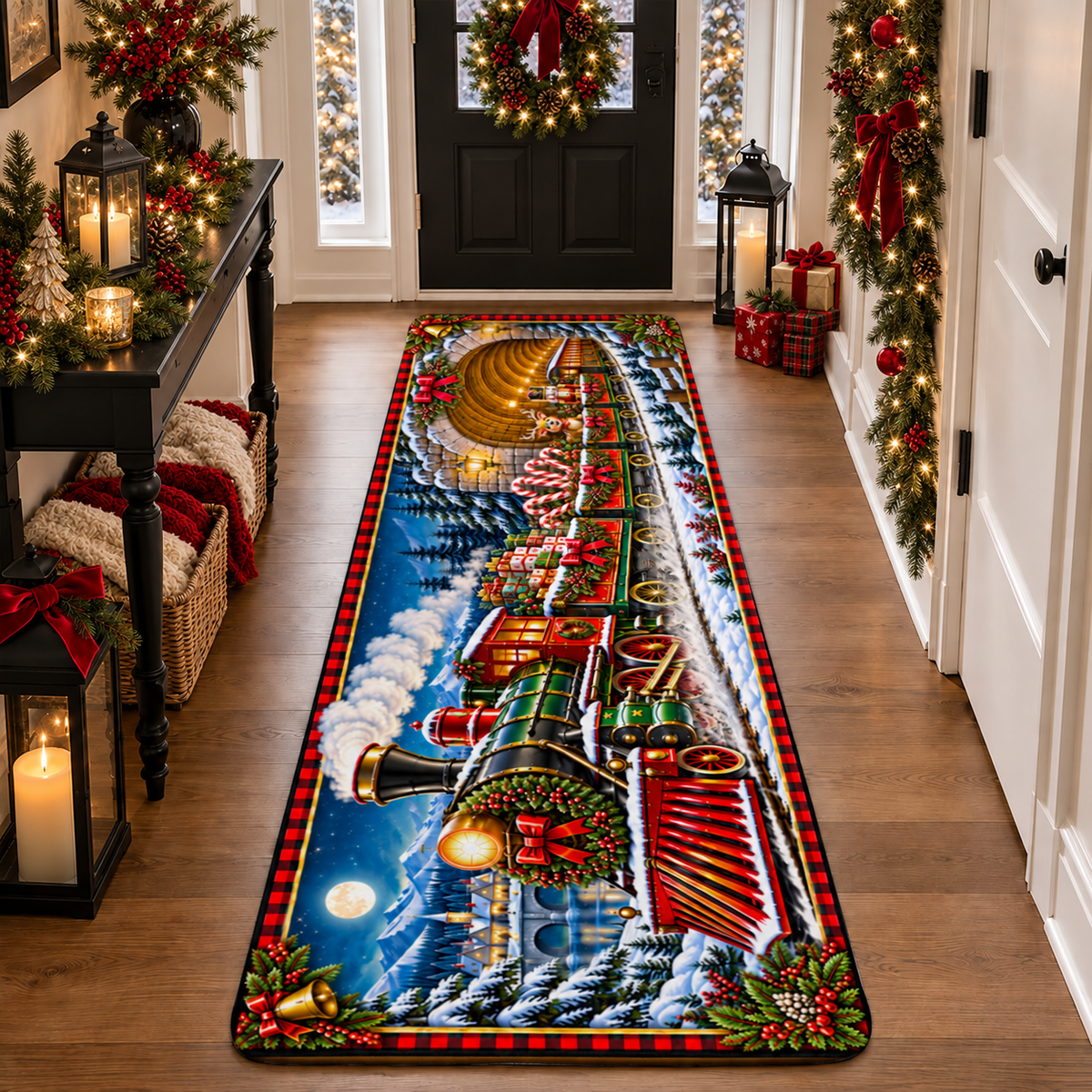 Christmas Express Runner Rug.