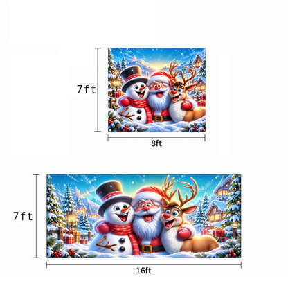 Christmas Garage Door Banner Decoration – Santa's Merry Little Crew