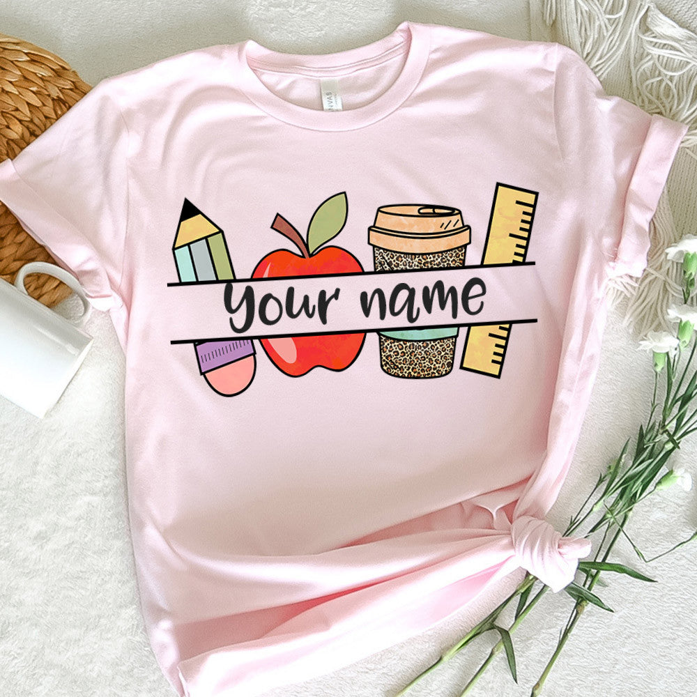 Teacher Graphic Tee Custom Name