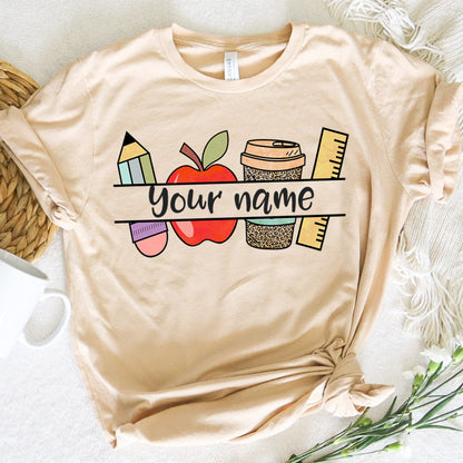 Teacher Graphic Tee Custom Name