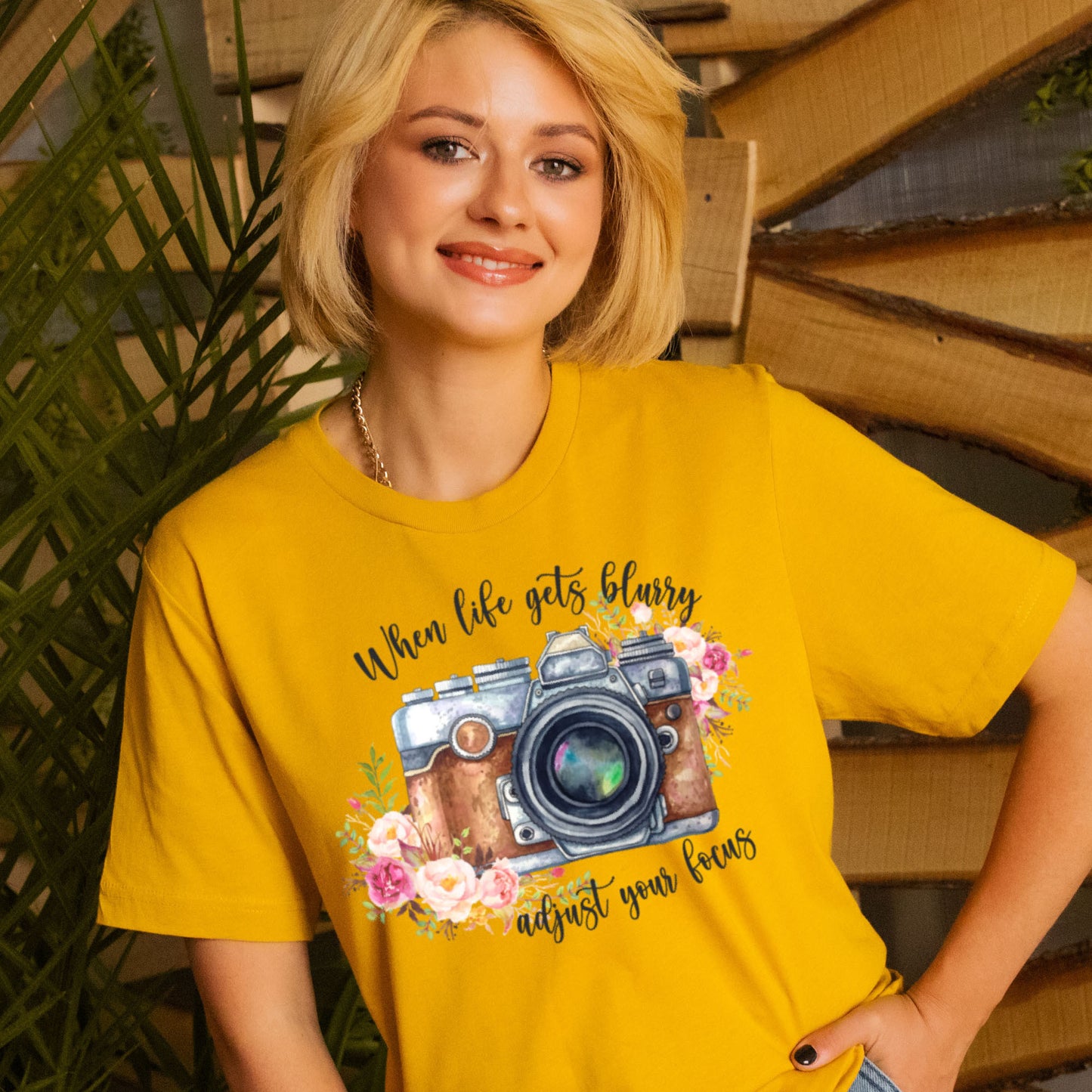 Photography Graphic Tee When Life Gets Blurry