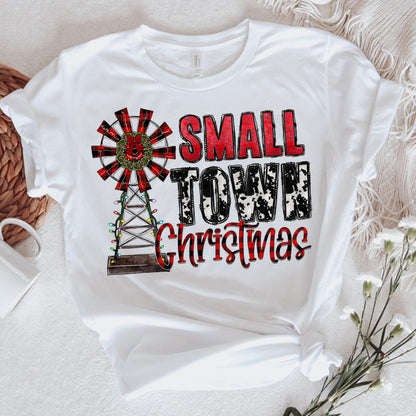 Christmas Graphic Tee Small Town Christmas