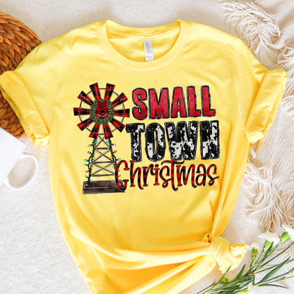 Christmas Graphic Tee Small Town Christmas