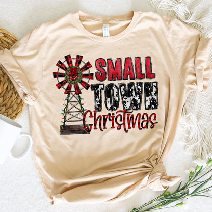 Christmas Graphic Tee Small Town Christmas