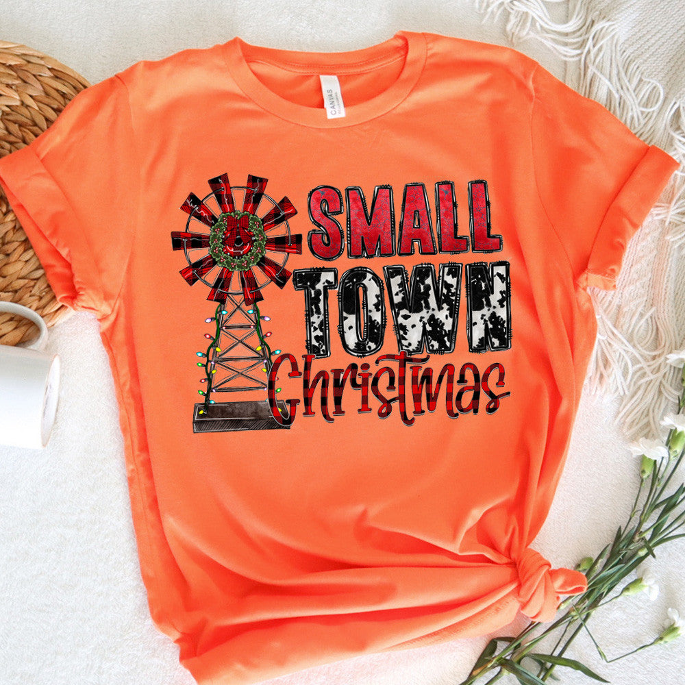 Christmas Graphic Tee Small Town Christmas