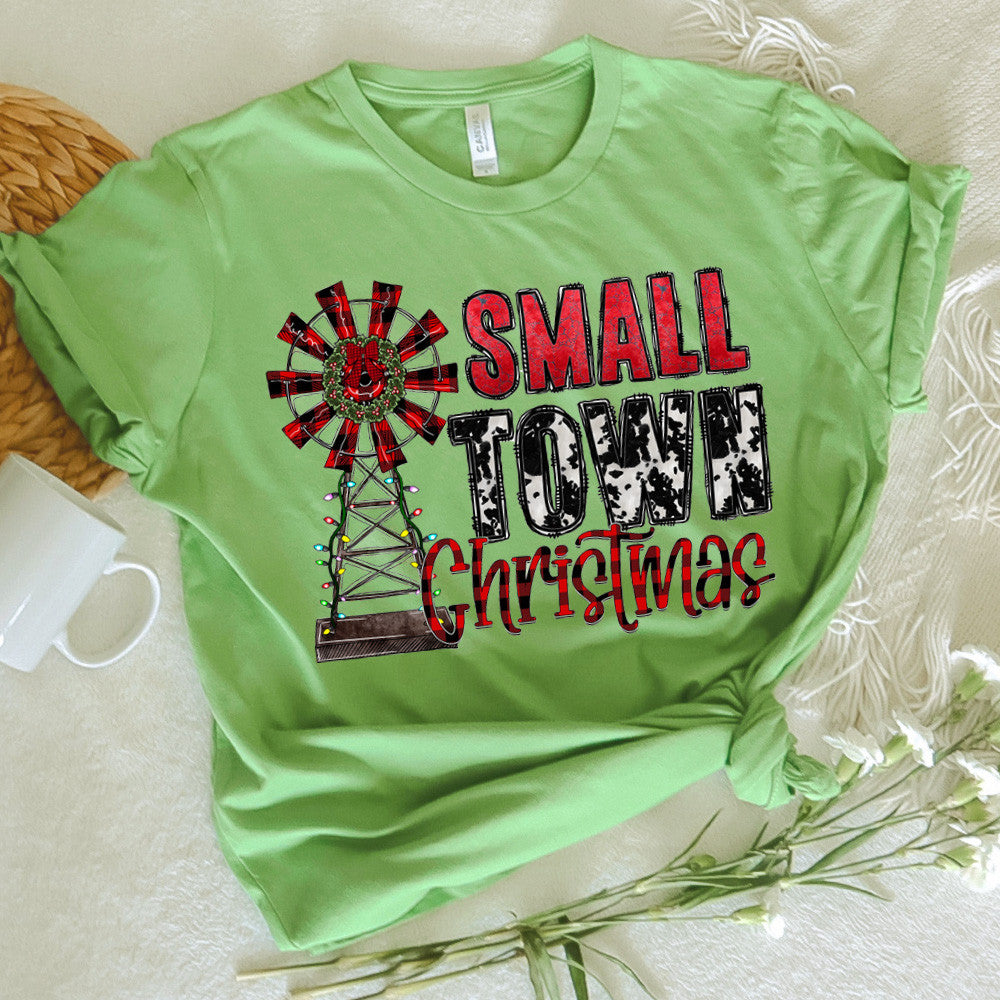 Christmas Graphic Tee Small Town Christmas