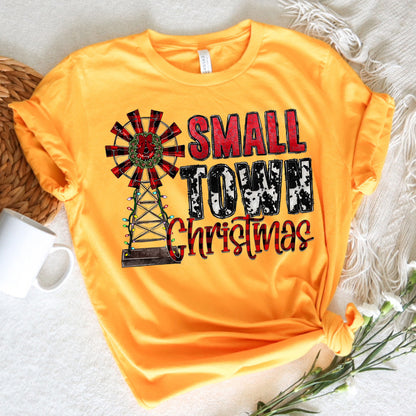 Christmas Graphic Tee Small Town Christmas