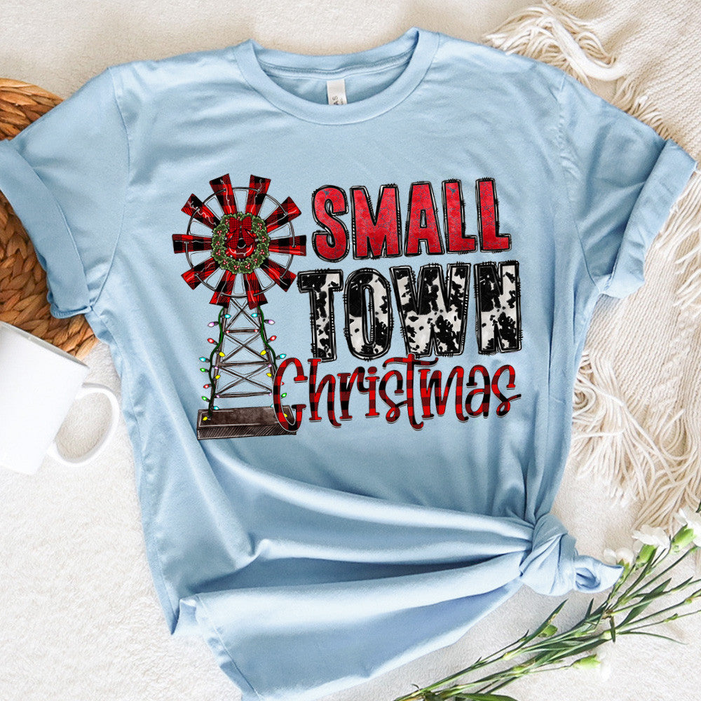 Christmas Graphic Tee Small Town Christmas