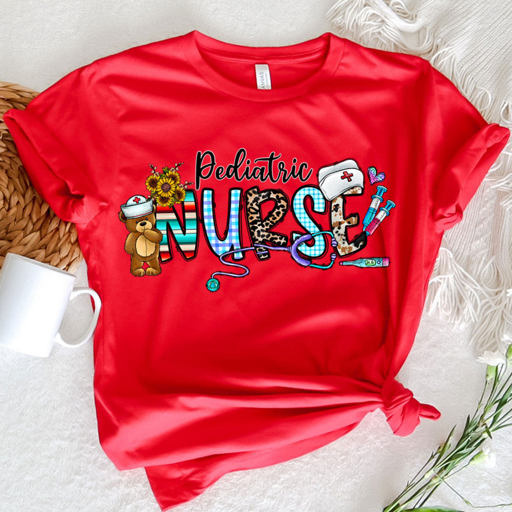 Nurse Graphic Tee Pediatric Nurse