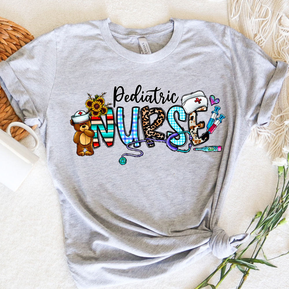 Nurse Graphic Tee Pediatric Nurse