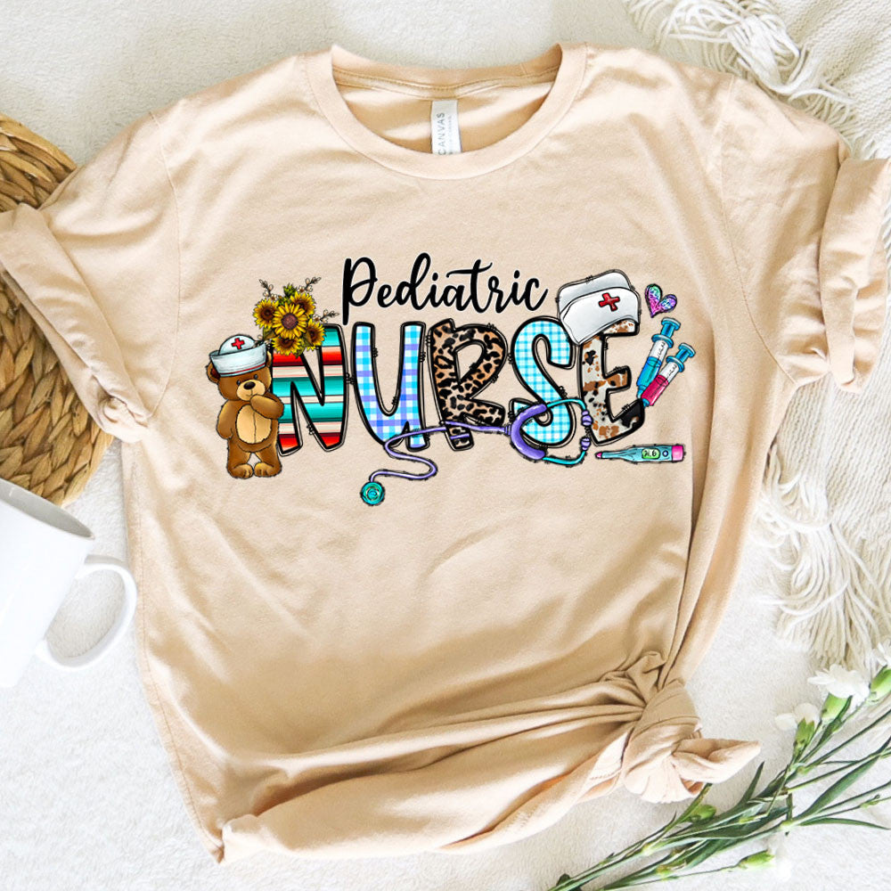 Nurse Graphic Tee Pediatric Nurse